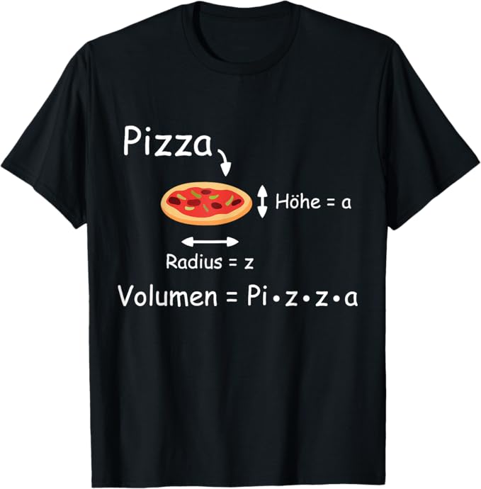 Pizza und Mathe - Meme | Lustiges Mathematik Lehrer T-Shirt